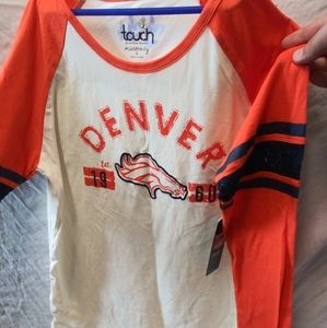 Women's maternity long sleeve shirt broncos